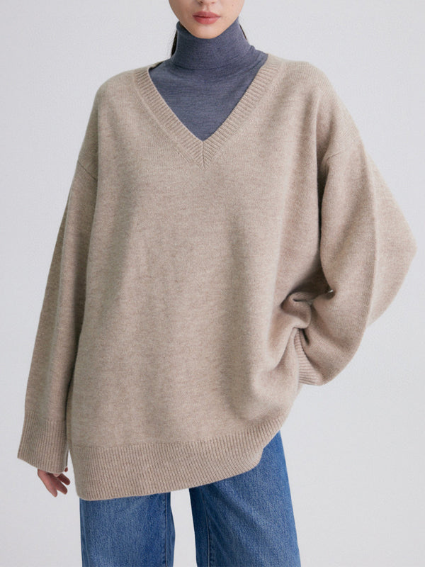 Amherst Oversized Merino V Neck