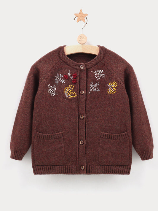 Baby Cashmere Hand-Crochet Cardigan