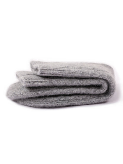 Cable Knit Cashmere Bed Socks