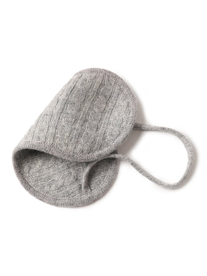 Cable Knit Travel Cashmere Eyemask