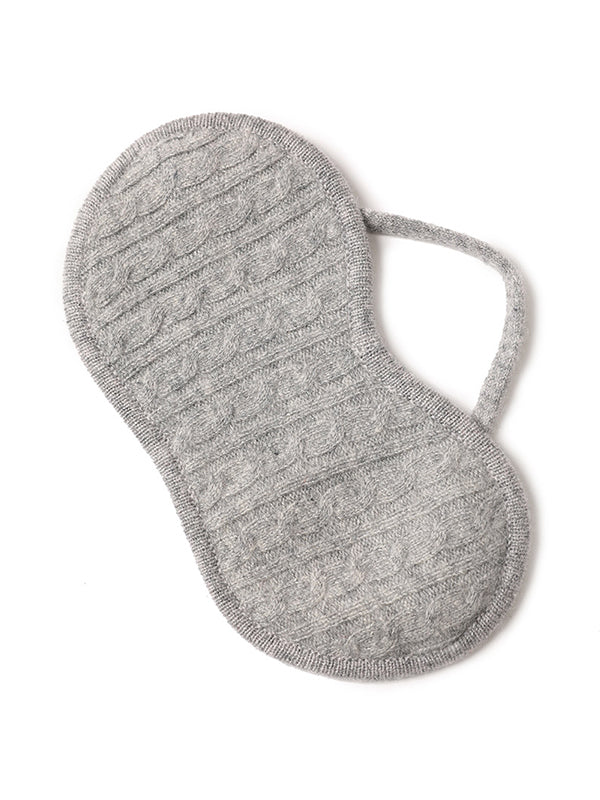 Cable Knit Travel Cashmere Eyemask