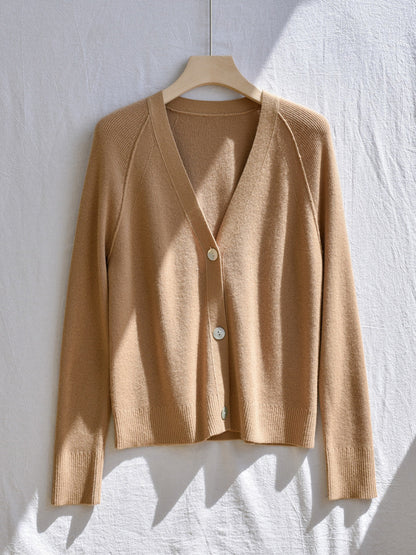 Signature Cashmere Cardigan V Neck