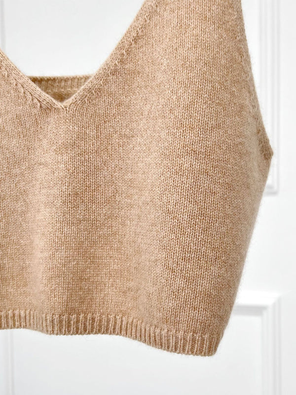 Jewel Cashmere Wool Tank Top