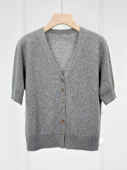 Diana Cashmere V Neck Cardigan