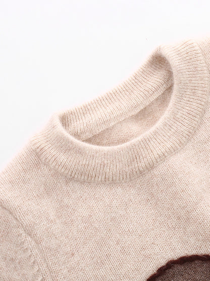 Cashmere Merino Kids Jacquard Crewneck