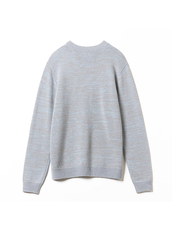 Man's Drop-Shoulder Cashmere Crewneck