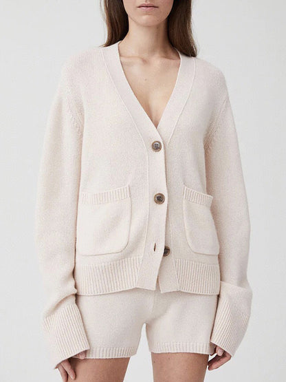 Jewel Cashmere Wool Cardigan