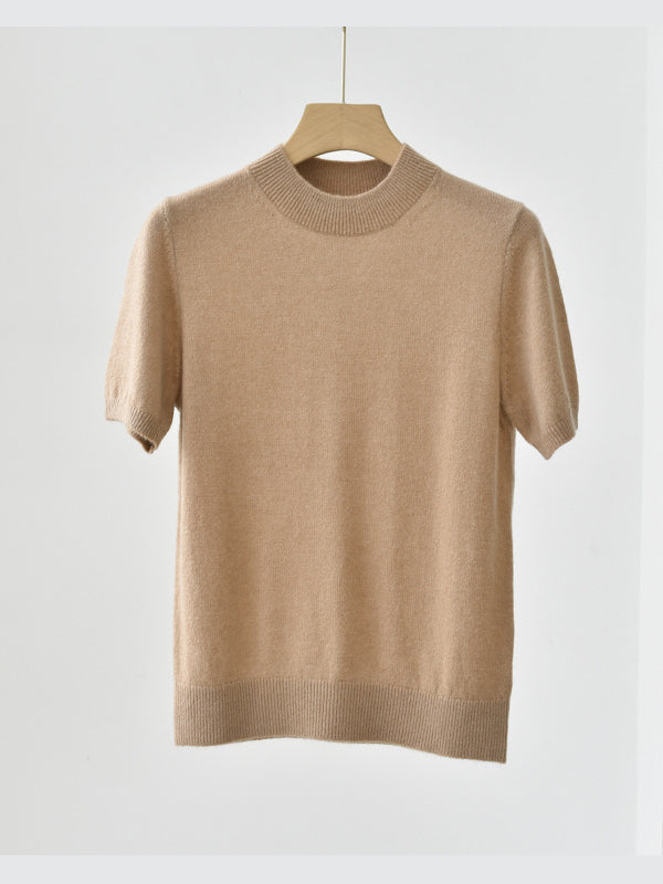 Cashmere Short Sleeve Pullover