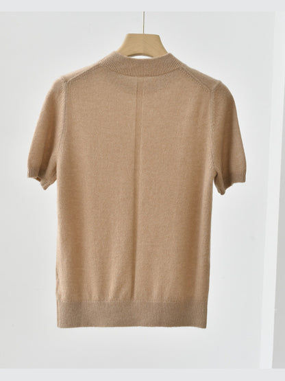 Cashmere Short Sleeve Pullover