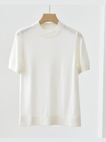 Cashmere Short Sleeve Pullover