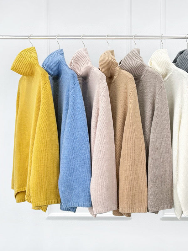 Oversized Cashmere Merino Turtleneck