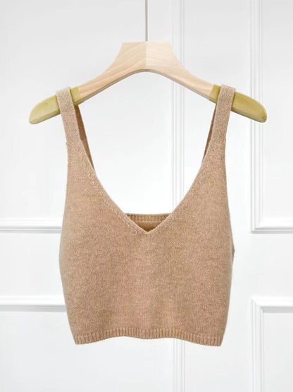 Jewel Cashmere Wool Tank Top