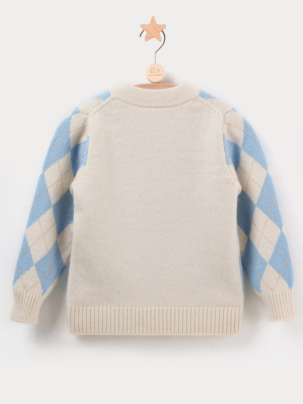 Thick Cashmere Boy Rhombus Sweater