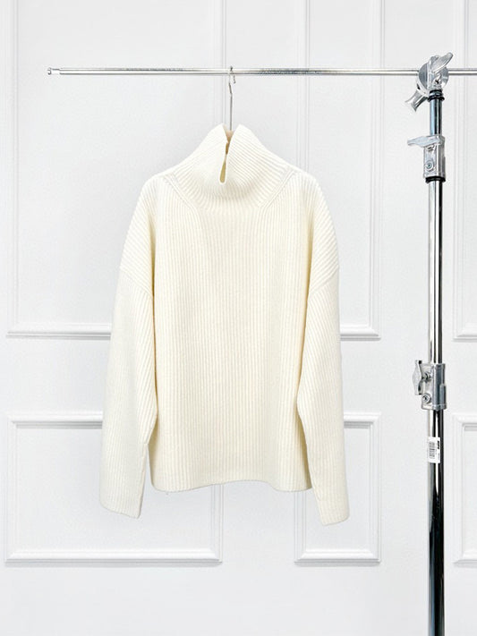 Eline Ribbed Knit Merino Turtleneck