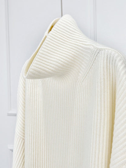 Eline Ribbed Knit Merino Turtleneck