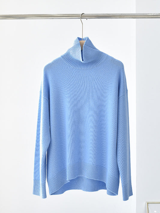 Kathy Knitted Cashmere Turtleneck Pullover
