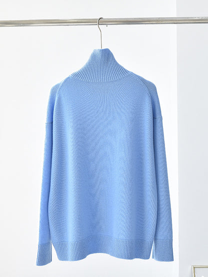 Kathy Knitted Cashmere Turtleneck Pullover