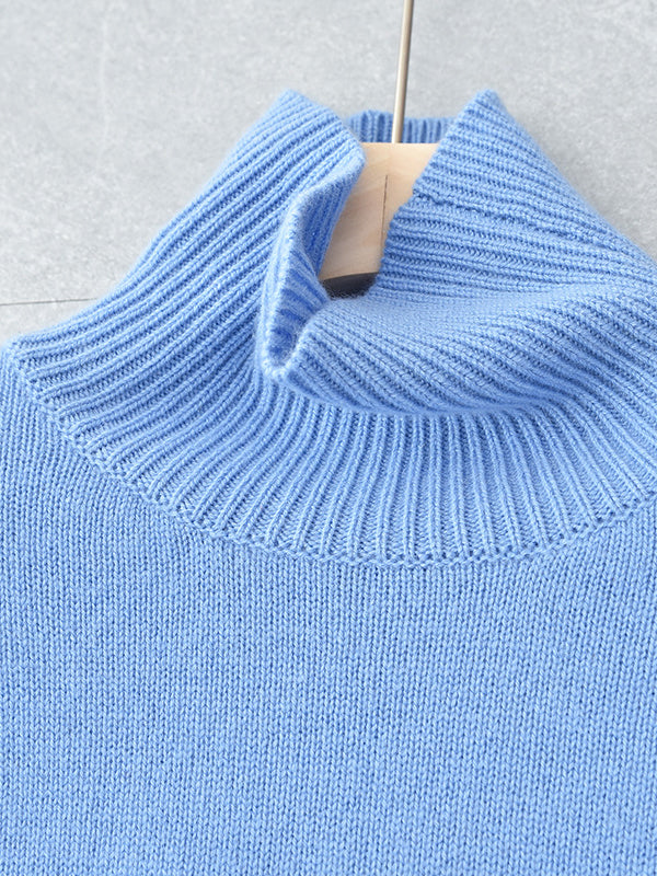 Kathy Knitted Cashmere Turtleneck Pullover