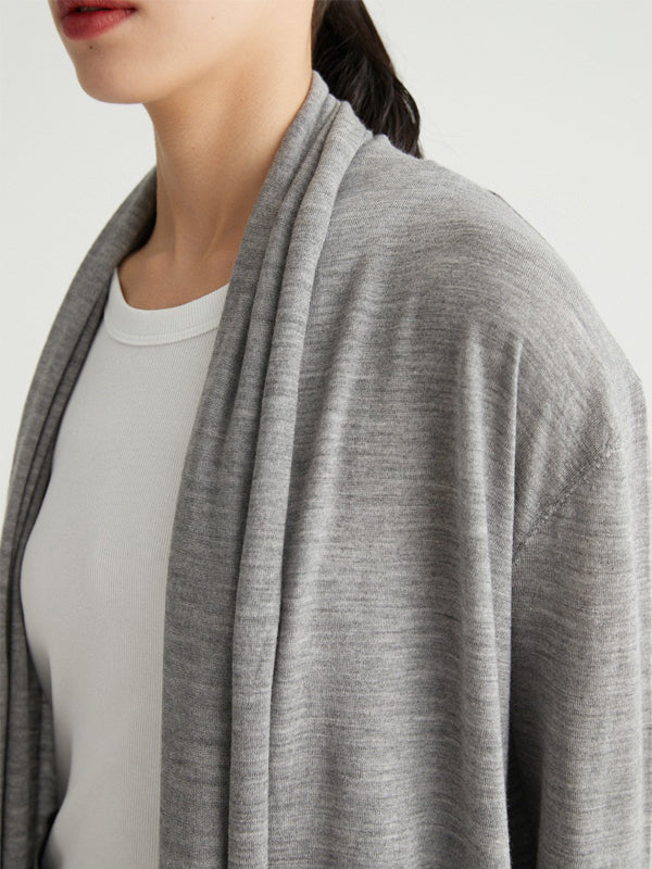 Merino Open Cardigan